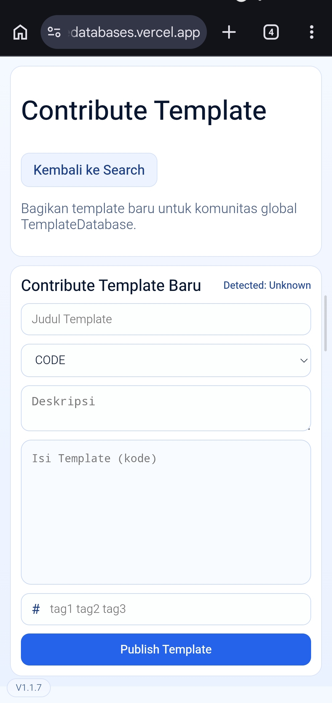 TemplateDatabases project preview