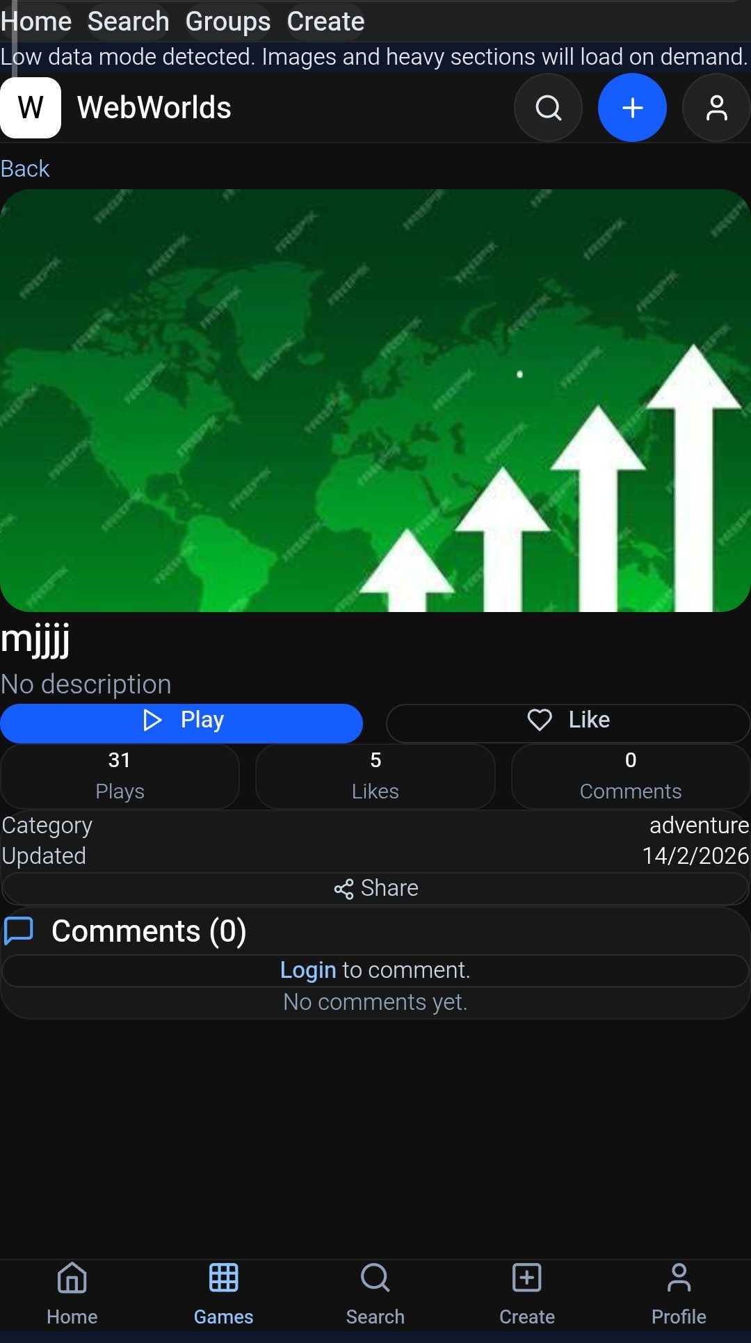 WebWorlds project preview